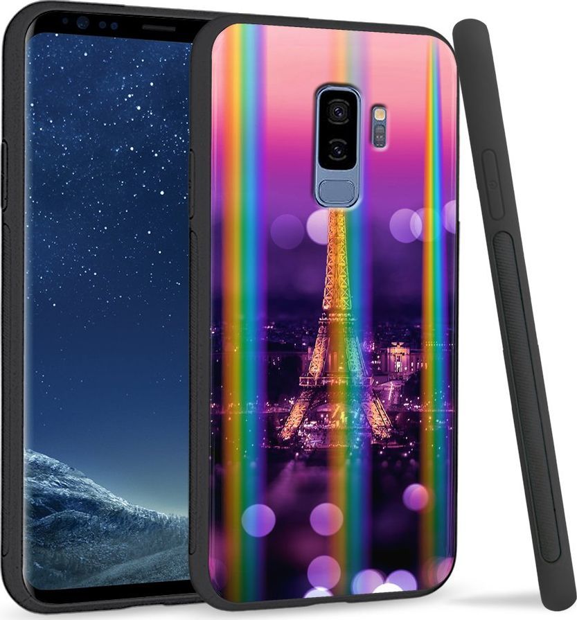 Super Fashion Etui Rainbow Series na Samsung S9 Plus Kocham Paryż 1