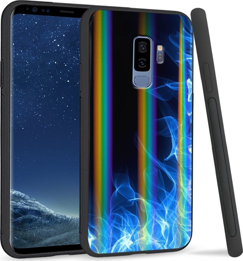 Super Fashion Etui Rainbow Series na Samsung S9 Plus Niebieski Podmuch 1