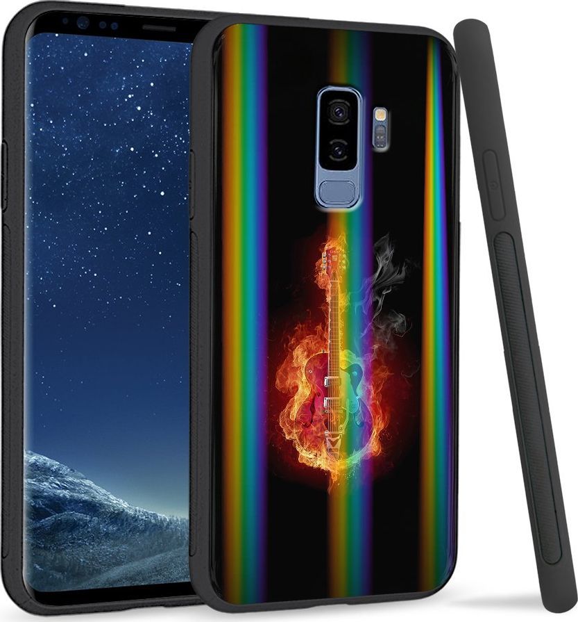 Super Fashion Etui Rainbow Series na Samsung S9 Plus Burning Guitar 1