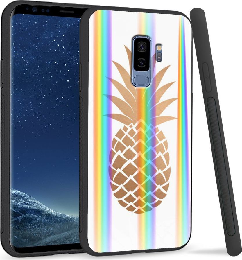 Super Fashion Etui Rainbow Series na Samsung S9 Plus Złoty Ananas 1