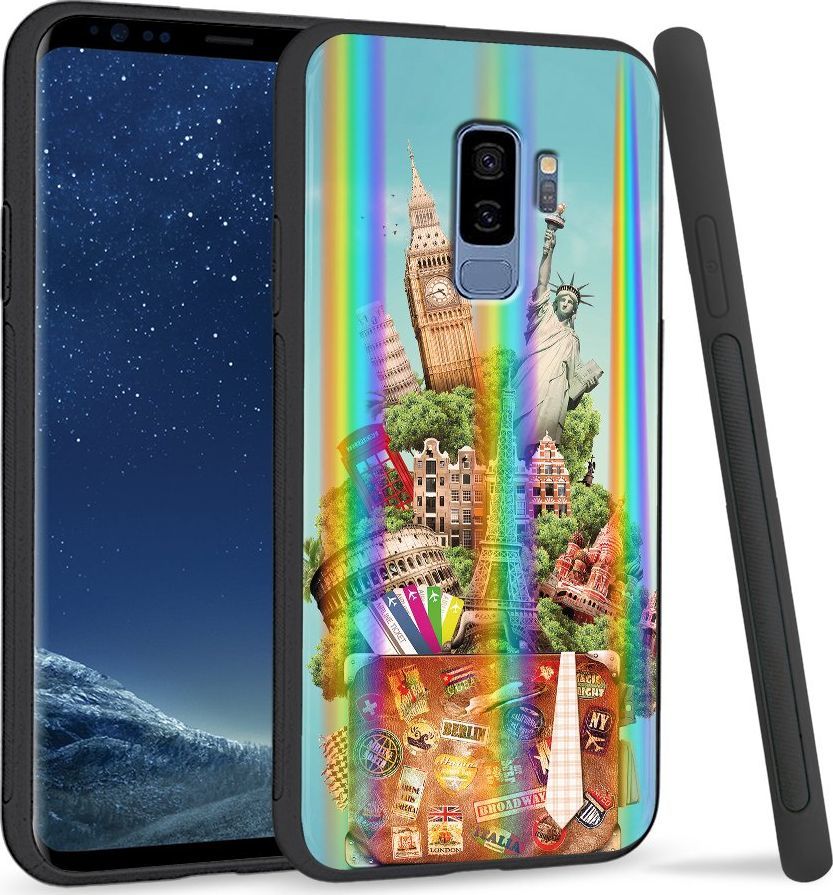 Super Fashion Etui Rainbow Series na Samsung S9 Plus Podróże 1