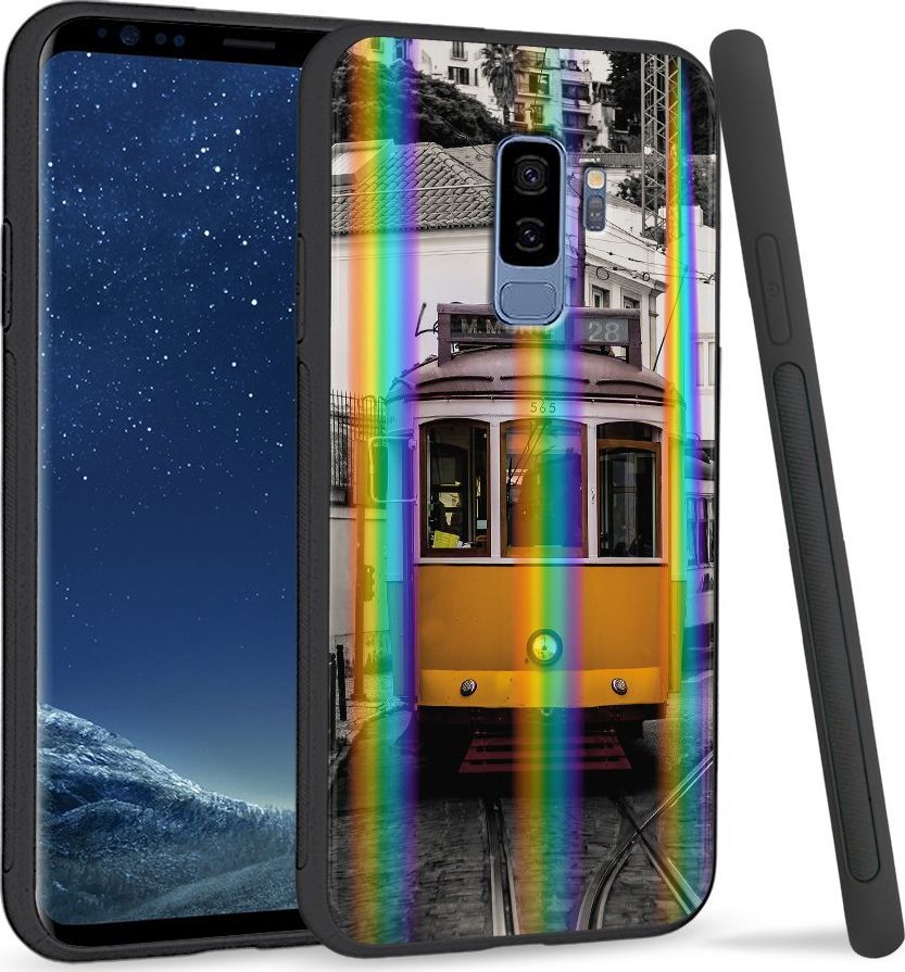Super Fashion Etui Rainbow Series na Samsung S9 Plus Stary tramwaj 1