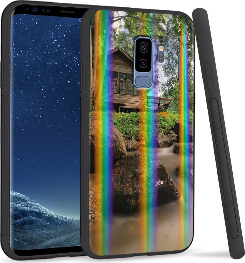 Super Fashion Etui Rainbow Series na Samsung S9 Plus Chata w lesie 1