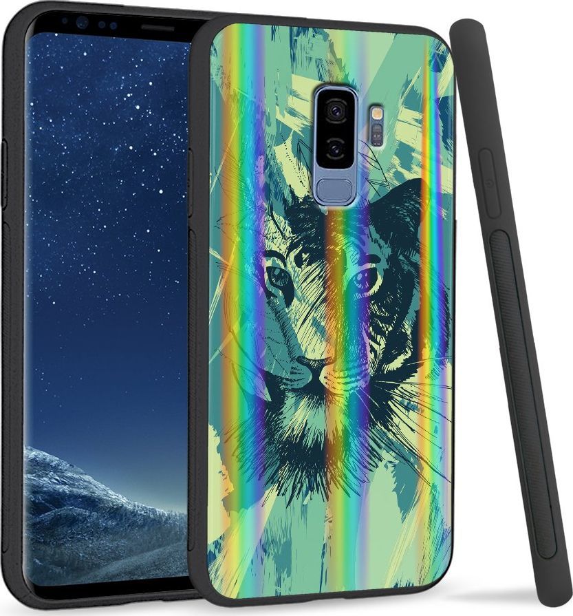 Super Fashion Etui Rainbow Series na Samsung S9 Plus Płutno tygrysa 1