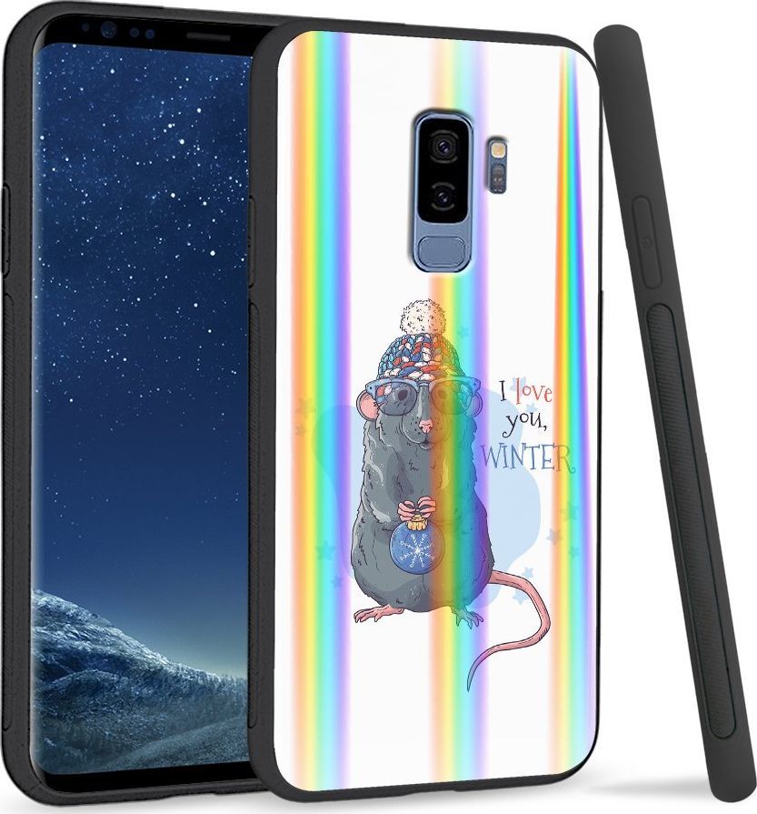Super Fashion Etui Rainbow Series na Samsung S9 Plus Myszka 1