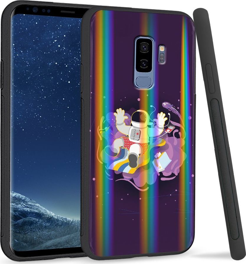Super Fashion Etui Rainbow Series na Samsung S9 Plus Kosmonauta 1