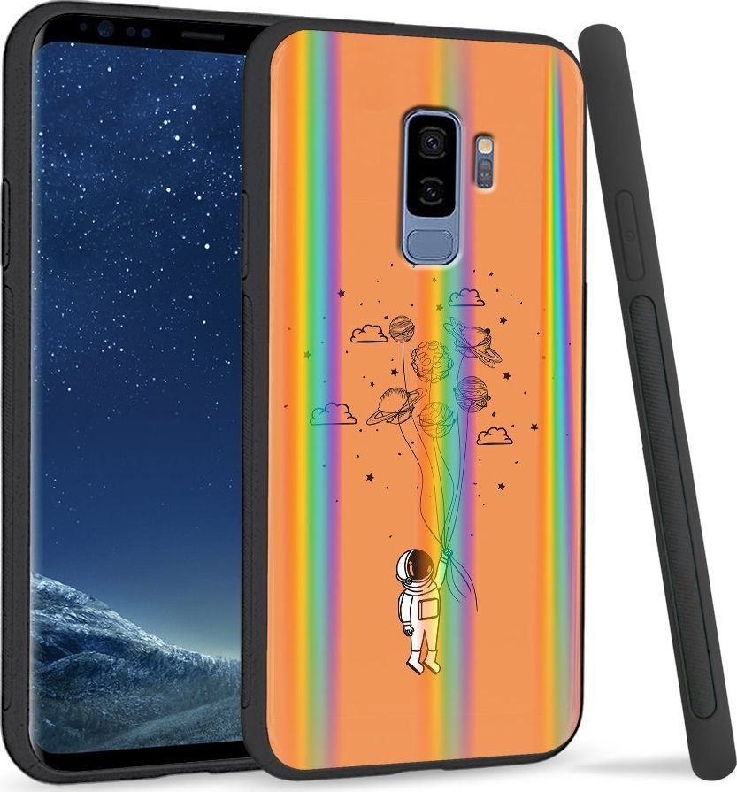Super Fashion Etui Rainbow Series na Samsung S9 Plus Kosmiczne balony 1