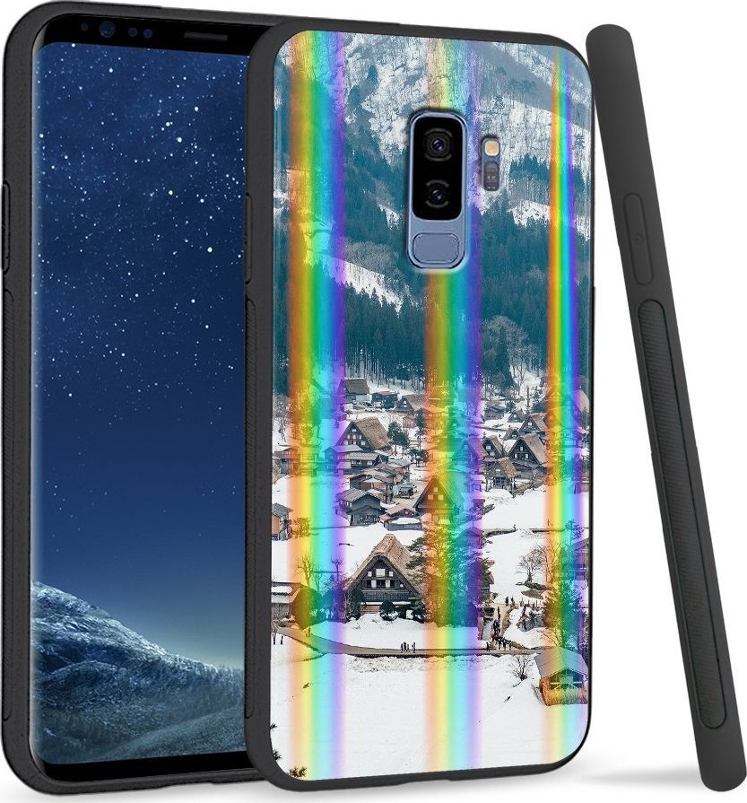 Super Fashion Etui Rainbow Series na Samsung S9 Plus Miasto w górach 1
