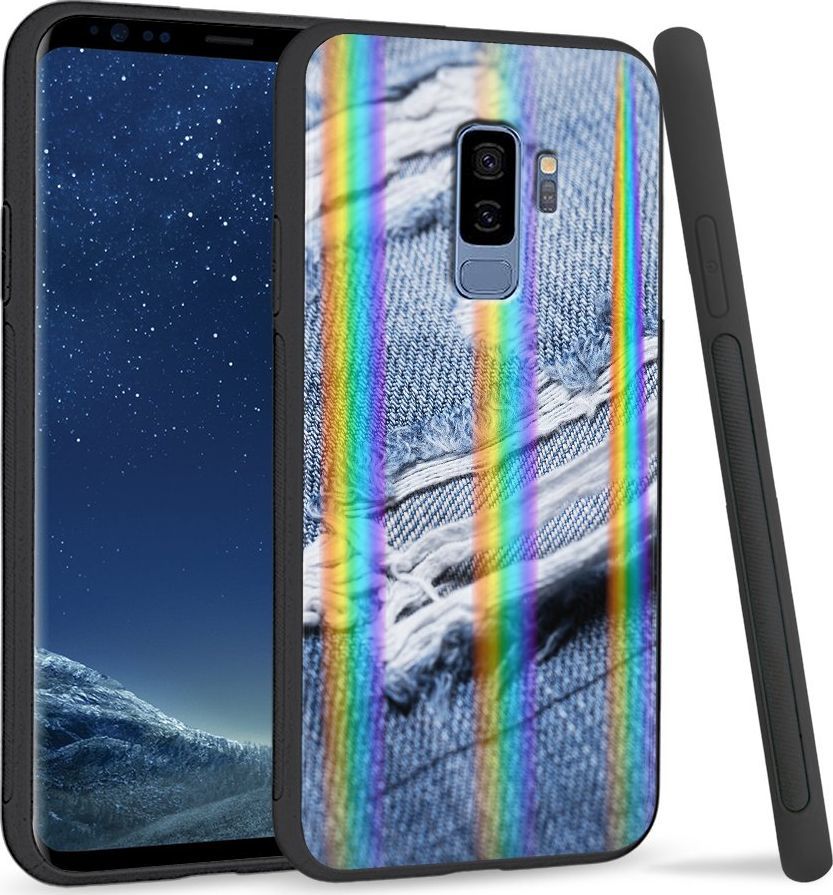 Super Fashion Etui Rainbow Series na Samsung S9 Plus Dziury 1