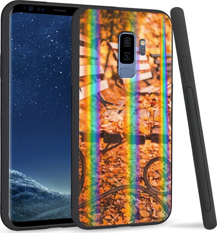 Super Fashion Etui Rainbow Series na Samsung S9 Plus Ławka w parku 1