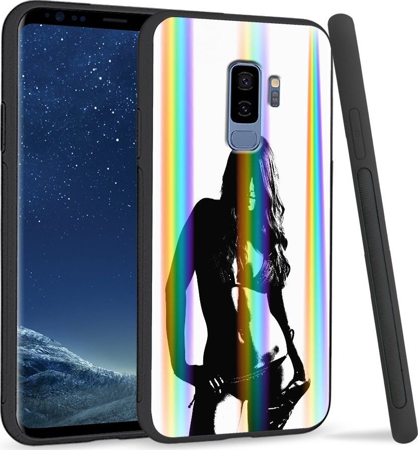 Super Fashion Etui Rainbow Series na Samsung S9 Plus Kobieta retro 1