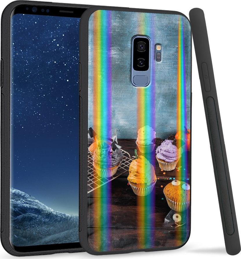 Super Fashion Etui Rainbow Series na Samsung S9 Plus Babeczki 1