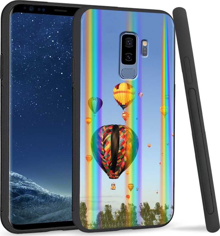 Super Fashion Etui Rainbow Series na Samsung S9 Plus Balony na niebie 1