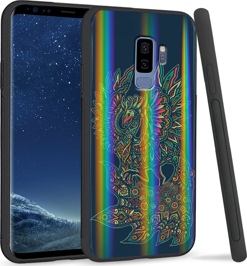 Super Fashion Etui Rainbow Series na Samsung S9 Plus Kolporowe ptaki 1