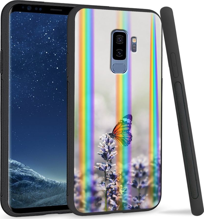 Super Fashion Etui Rainbow Series na Samsung S9 Plus Motyl 1