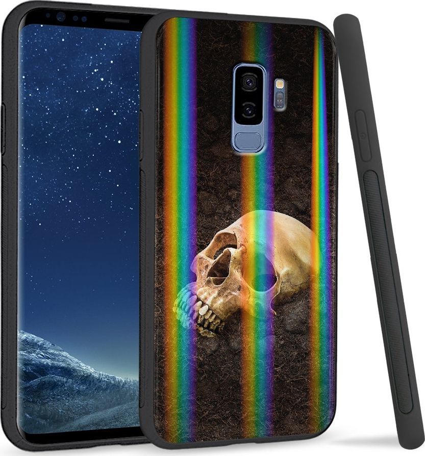 Super Fashion Etui Rainbow Series na Samsung S9 Plus Czaszka w ziemi 1