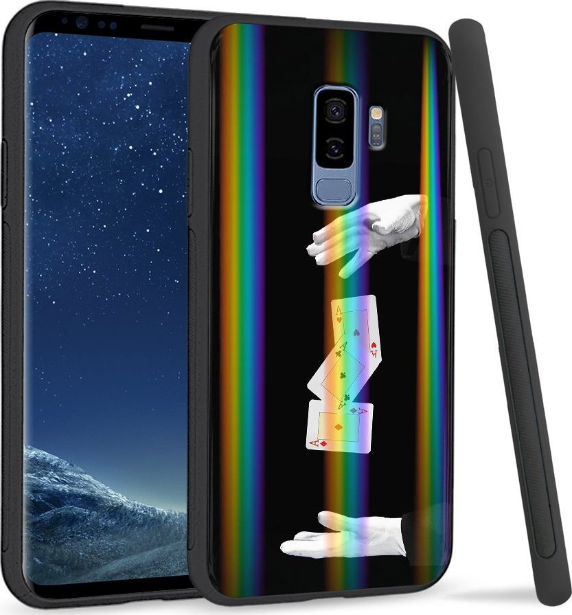 Super Fashion Etui Rainbow Series na Samsung S9 Plus Trzy asy 1