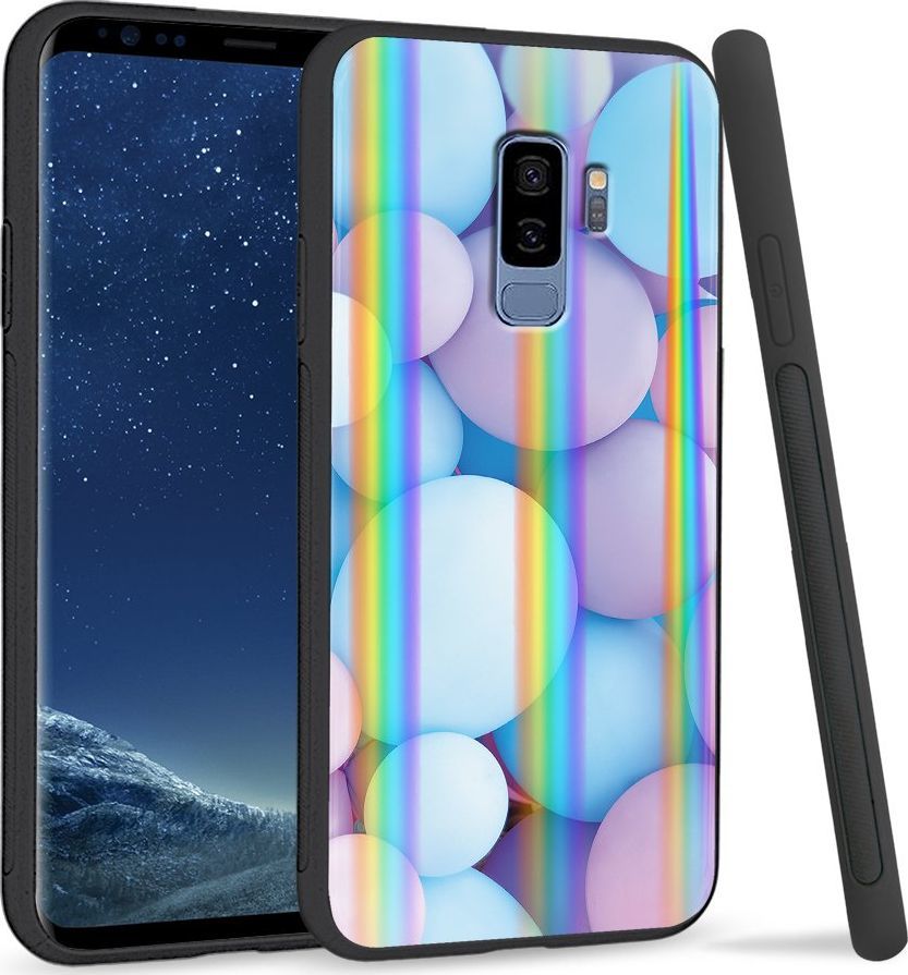 Super Fashion Etui Rainbow Series na Samsung S9 Plus Pastelowe balony 1