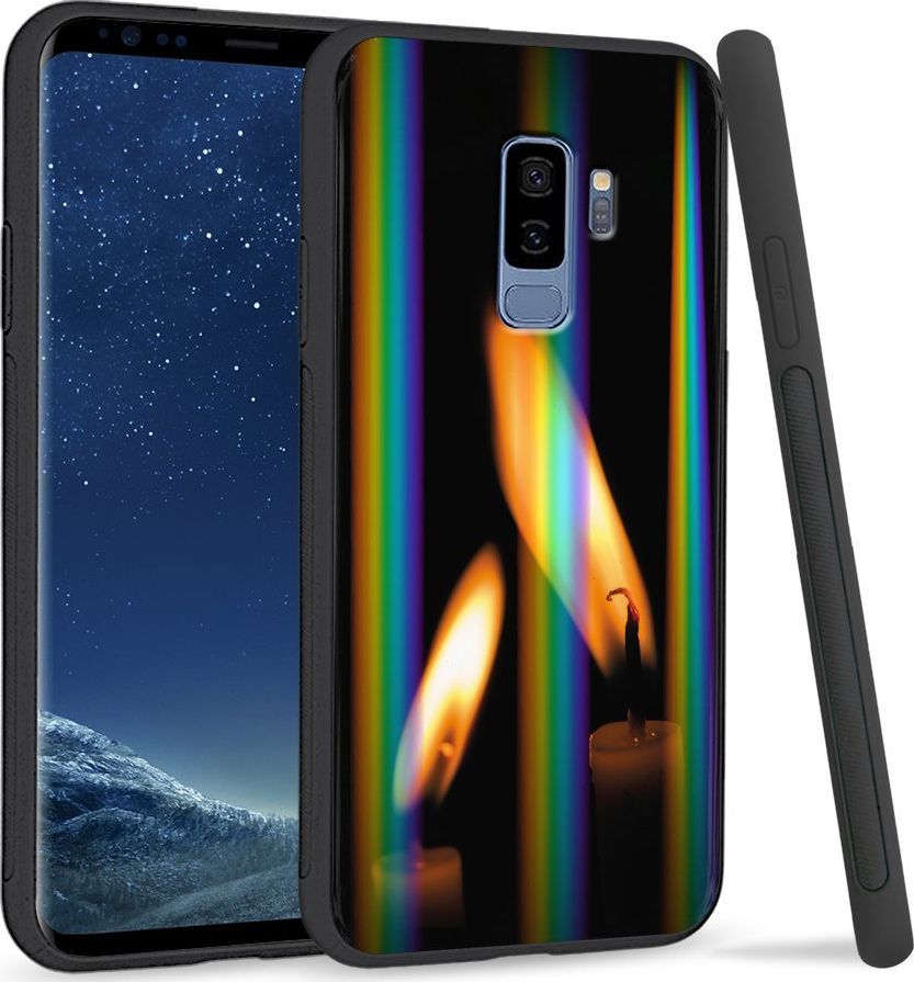 Super Fashion Etui Rainbow Series na Samsung S9 Plus Płomienie 1