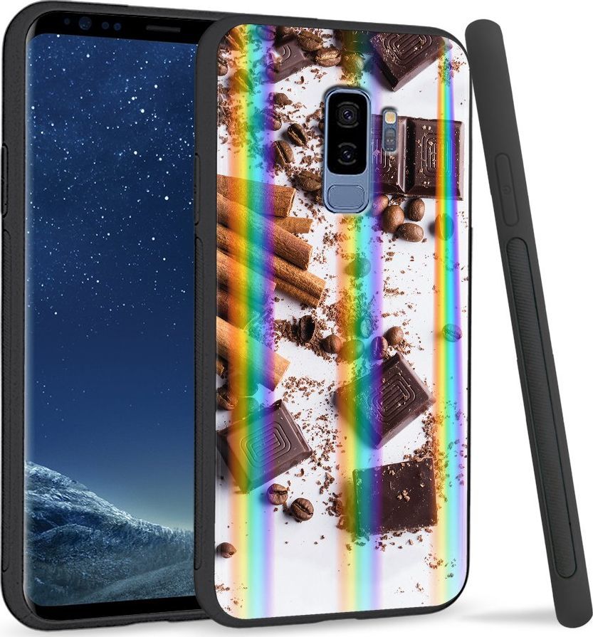 Super Fashion Etui Rainbow Series na Samsung S9 Plus Czekocynamon 1