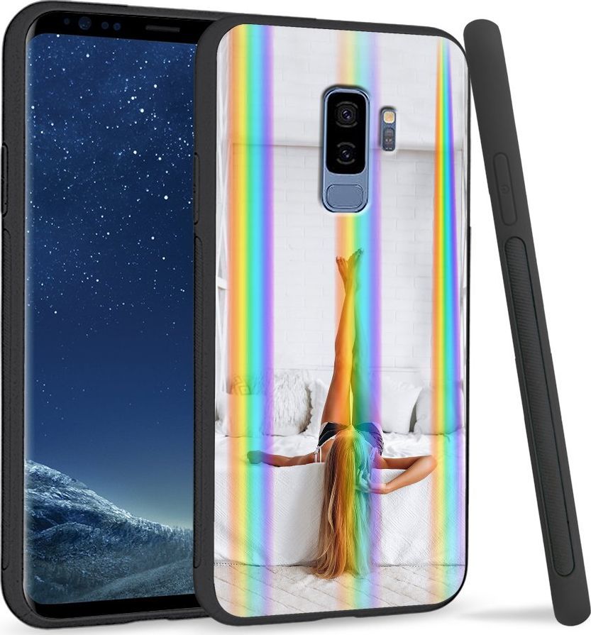 Super Fashion Etui Rainbow Series na Samsung S9 Plus Biały pokók 1