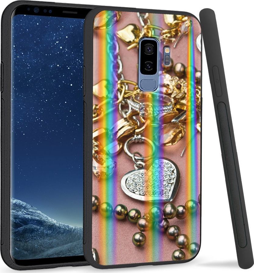 Super Fashion Etui Rainbow Series na Samsung S9 Plus Złoto i srebro 1
