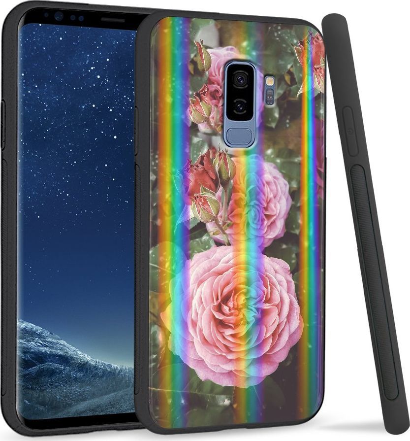 Super Fashion Etui Rainbow Series na Samsung S9 Plus Krzew róży 1