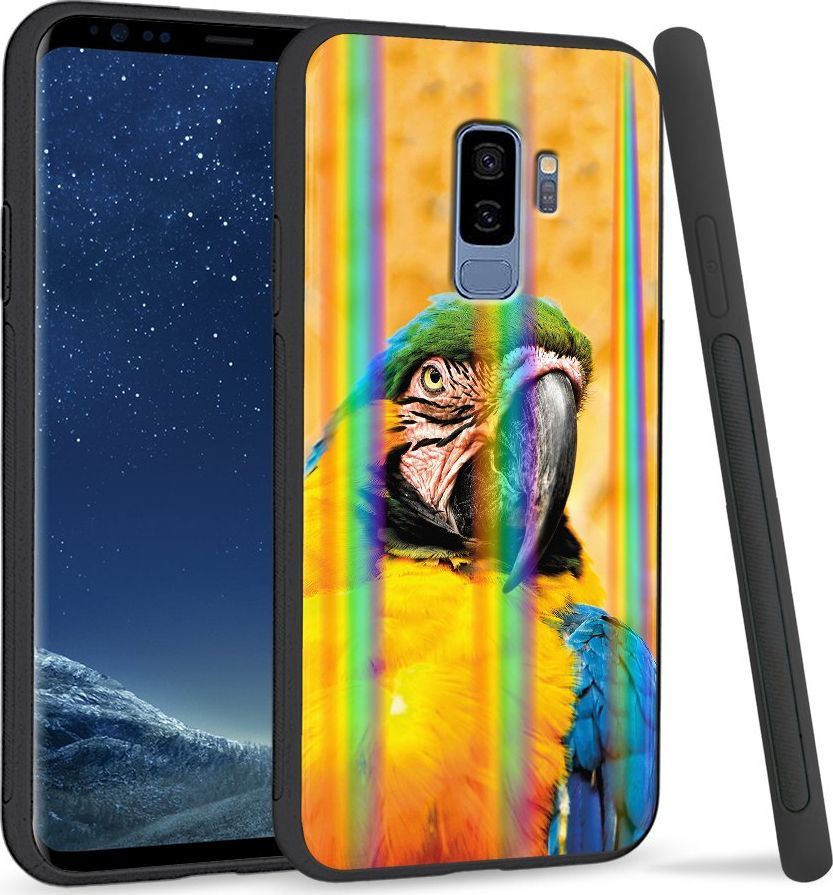 Super Fashion Etui Rainbow Series na Samsung S9 Plus Papuga 1