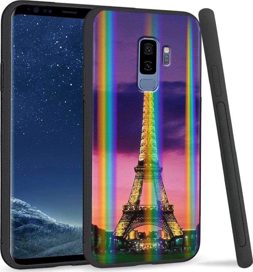 Super Fashion Etui Rainbow Series na Samsung S9 Plus Wieża Eiffla 1