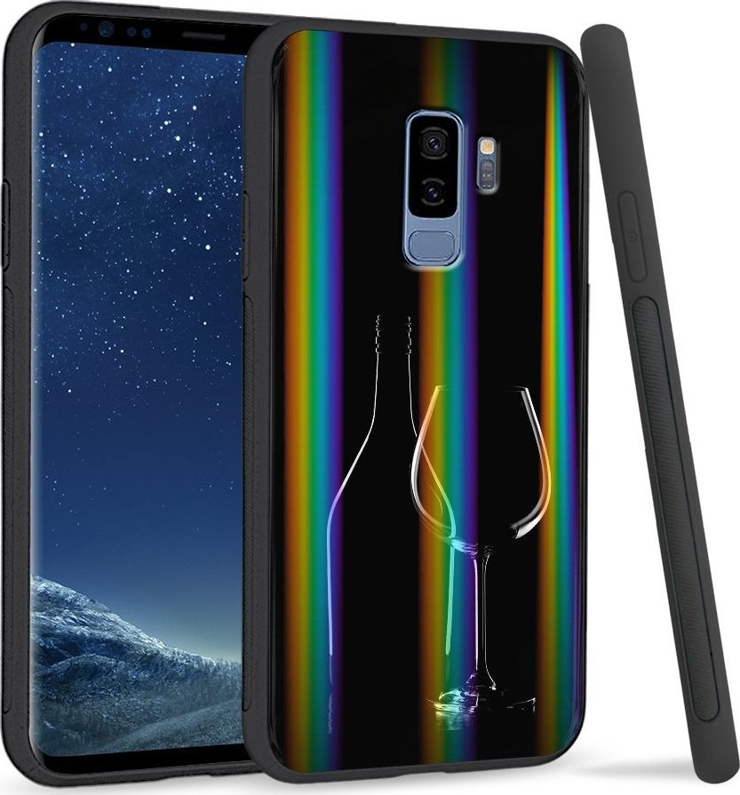 Super Fashion Etui Rainbow Series na Samsung S9 Plus Wino 1