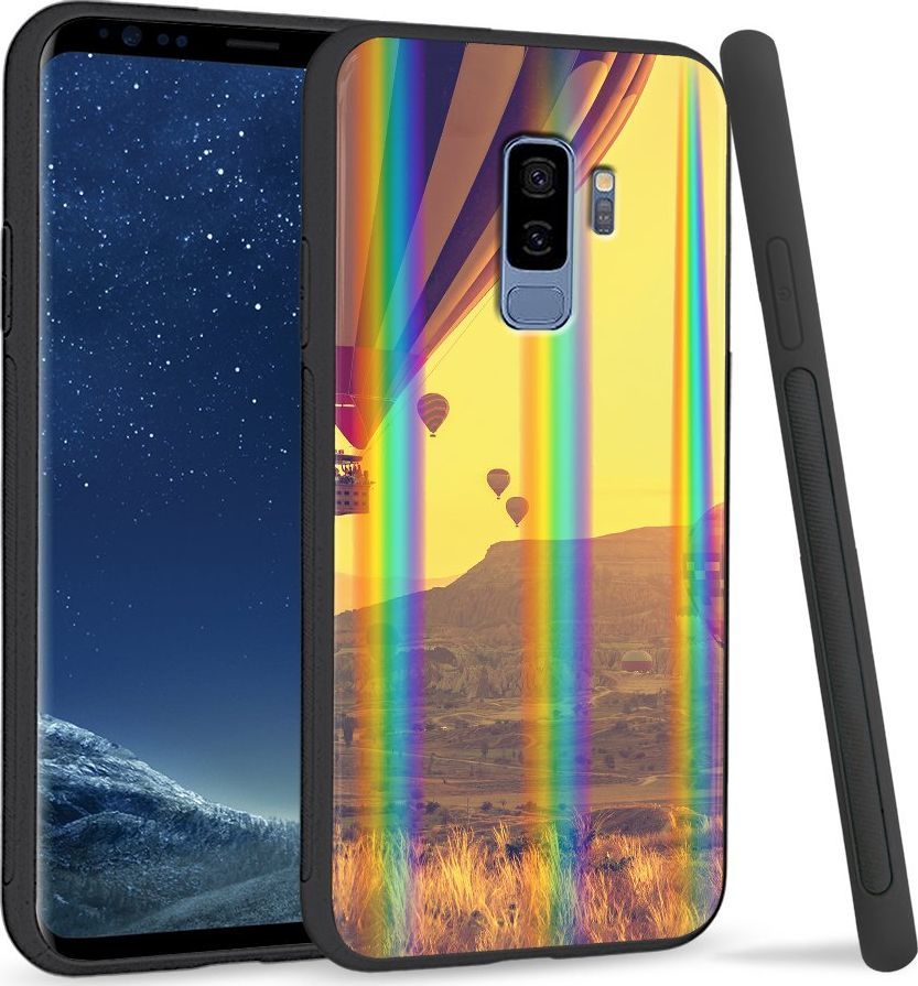 Super Fashion Etui Rainbow Series na Samsung S9 Plus Lot balonem 1