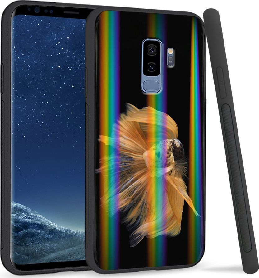Super Fashion Etui Rainbow Series na Samsung S9 Plus Złota rybka 1
