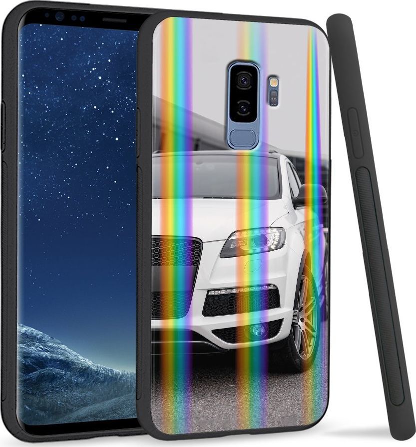 Super Fashion Etui Rainbow Series na Samsung S9 Plus Biały samochód 1