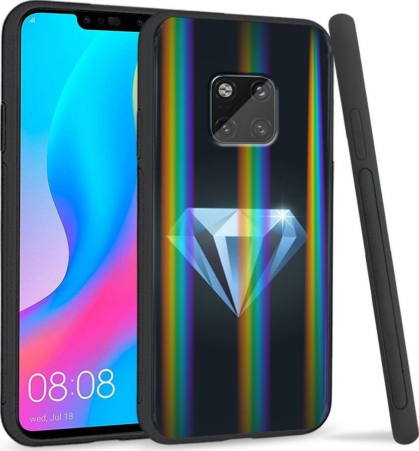 Super Fashion Etui Rainbow Series na Huawei Mate 20 Pro Diament 1