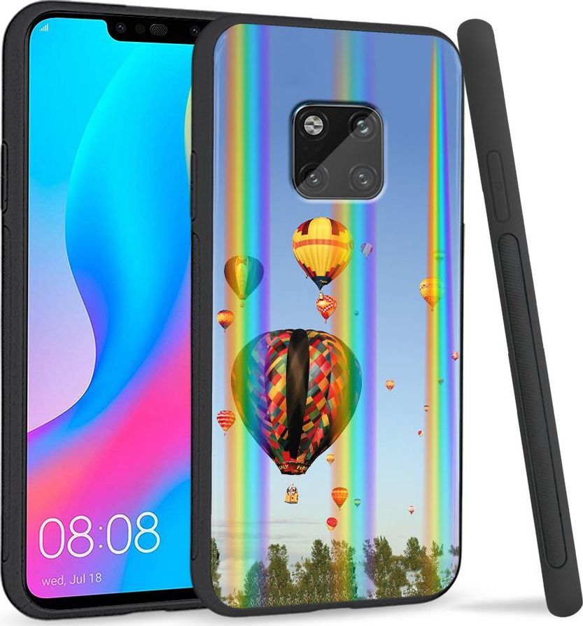 Super Fashion Etui Rainbow Series na Huawei Mate 20 Pro Balony na niebie 1