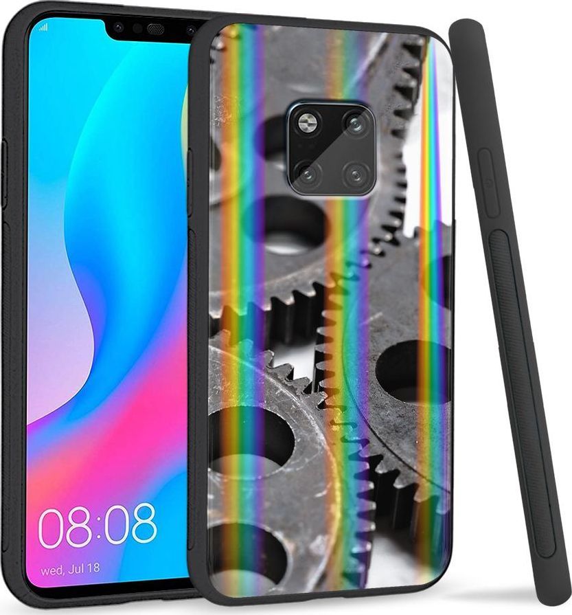 Super Fashion Etui Rainbow Series na Huawei Mate 20 Pro Koła zębate 1