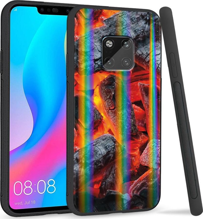 Super Fashion Etui Rainbow Series na Huawei Mate 20 Pro Ognisko 1