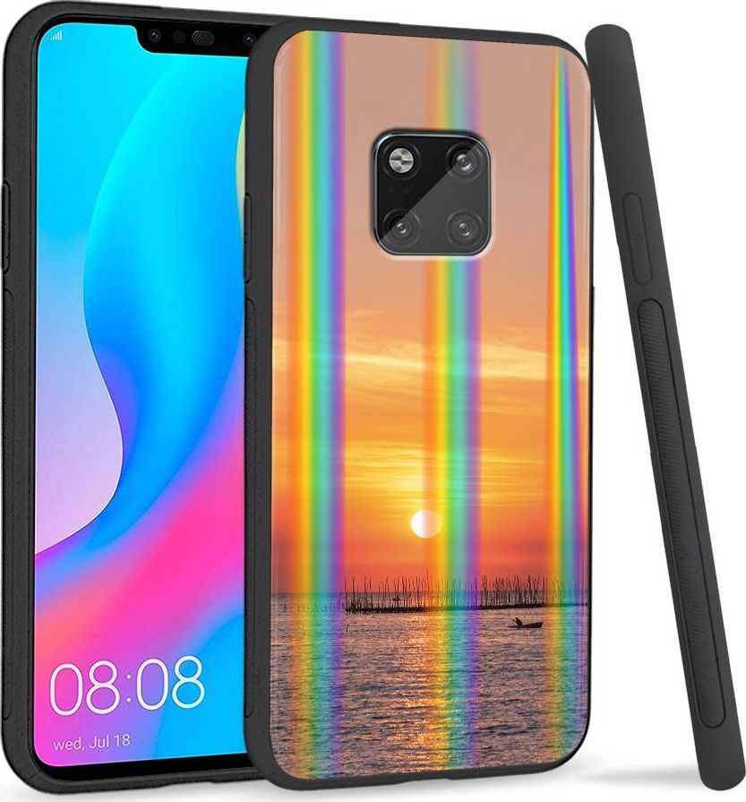 Super Fashion Etui Rainbow Series na Huawei Mate 20 Pro Zachód słońca 1