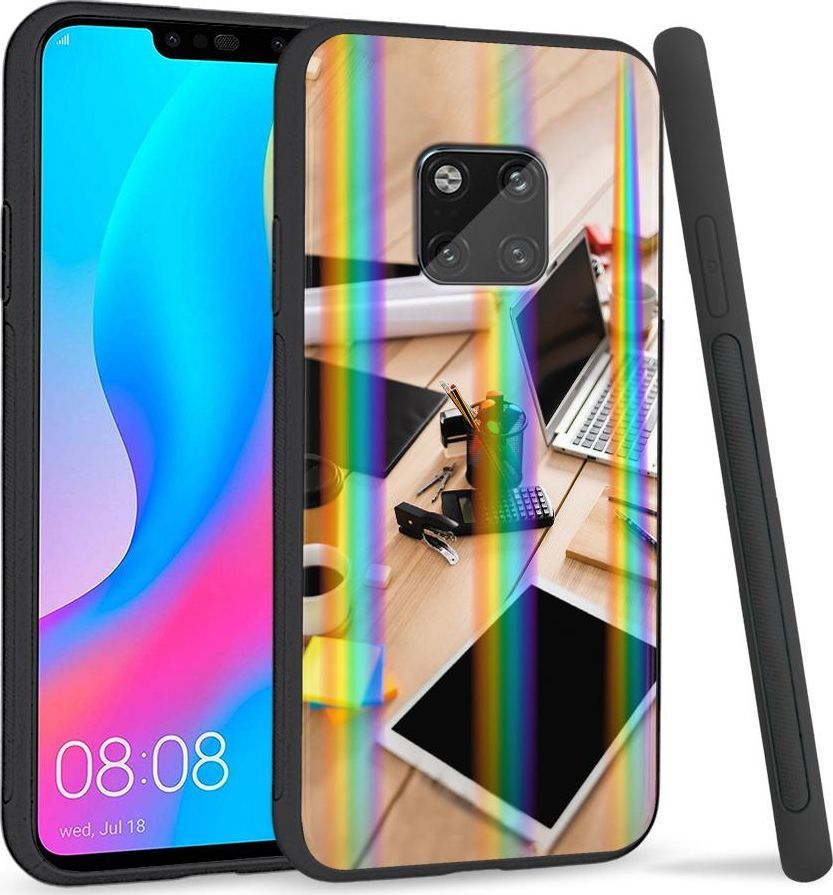 Super Fashion Etui Rainbow Series na Huawei Mate 20 Pro Lubię moją pracę 1