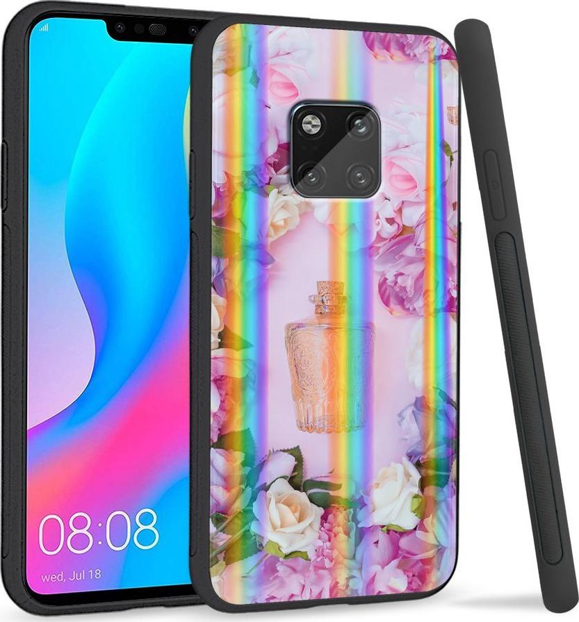Super Fashion Etui Rainbow Series na Huawei Mate 20 Pro Kwiatowe perfumy 1