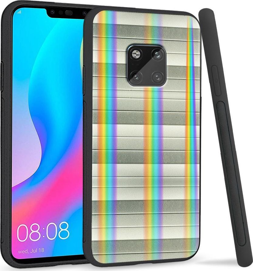 Super Fashion Etui Rainbow Series na Huawei Mate 20 Pro Odcienie szarości 1