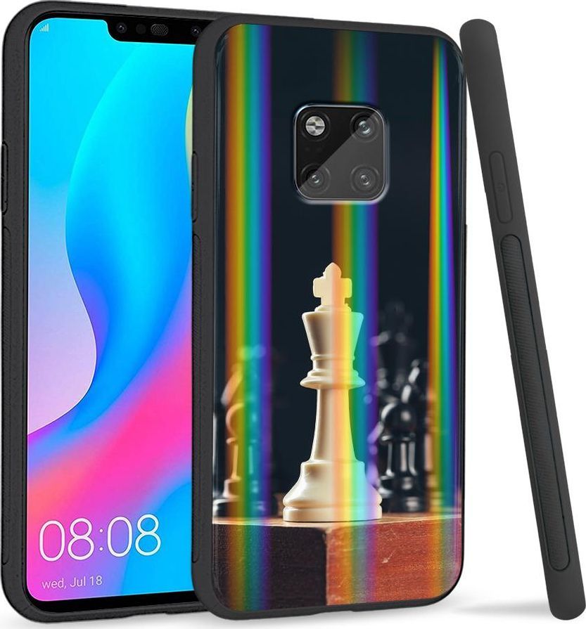 Super Fashion Etui Rainbow Series na Huawei Mate 20 Pro Szachy 1