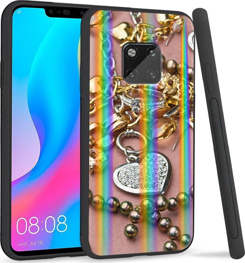 Super Fashion Etui Rainbow Series na Huawei Mate 20 Pro Złoto i srebro 1