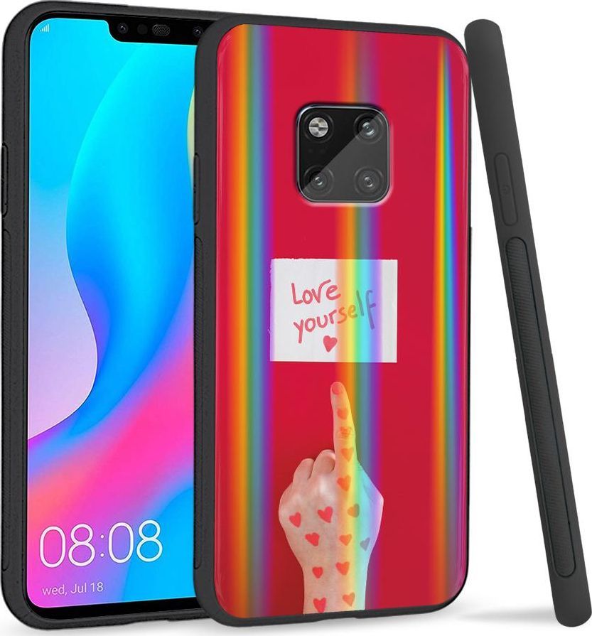 Super Fashion Etui Rainbow Series na Huawei Mate 20 Pro Pokochaj siebie 1
