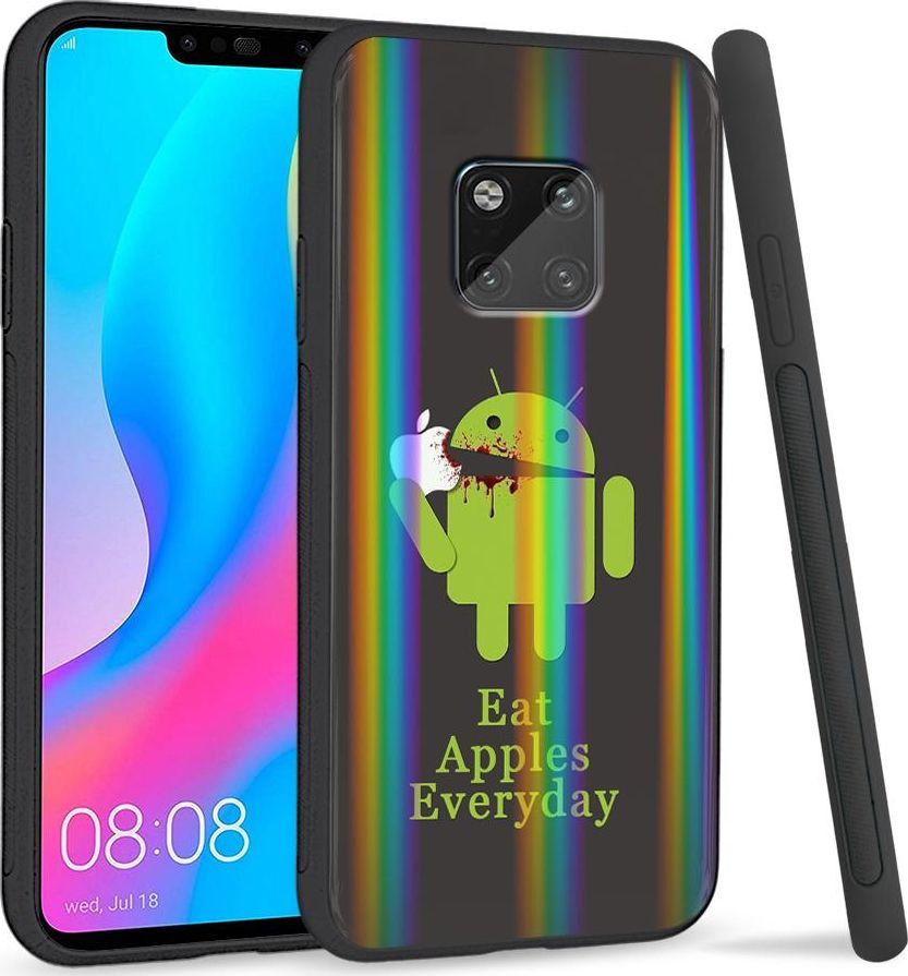 Super Fashion Etui Rainbow Series na Huawei Mate 20 Pro Eat Apples Everyday 1