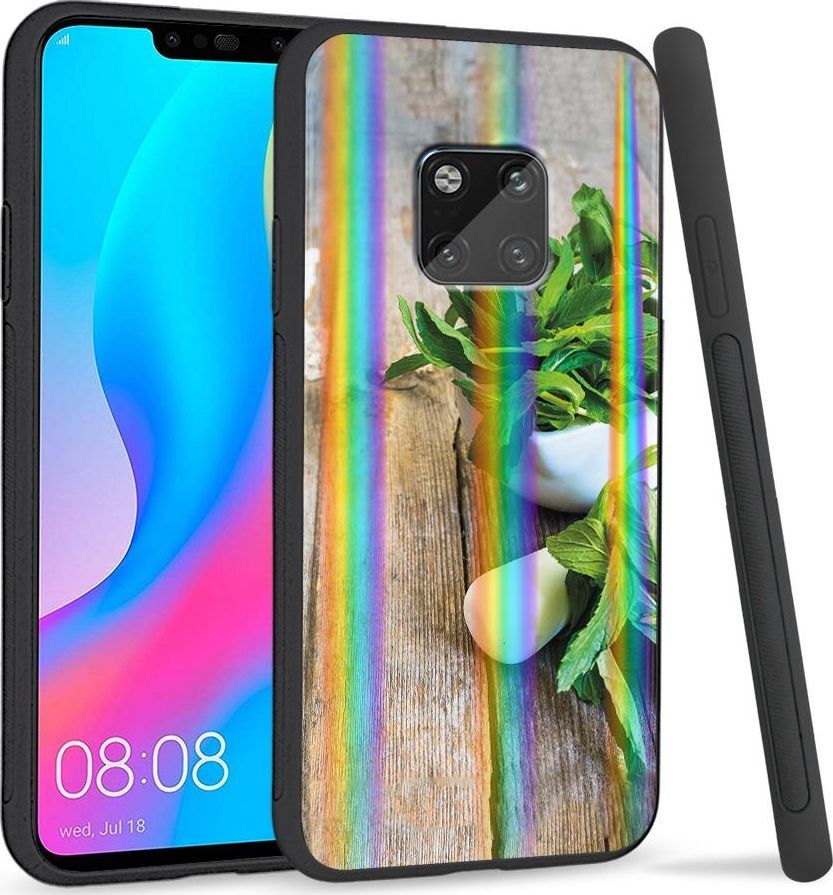 Super Fashion Etui Rainbow Series na Huawei Mate 20 Pro Mięta 1