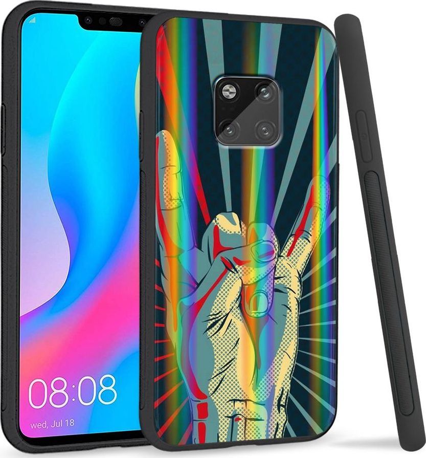 Super Fashion Etui Rainbow Series na Huawei Mate 20 Pro Evil Sign 1