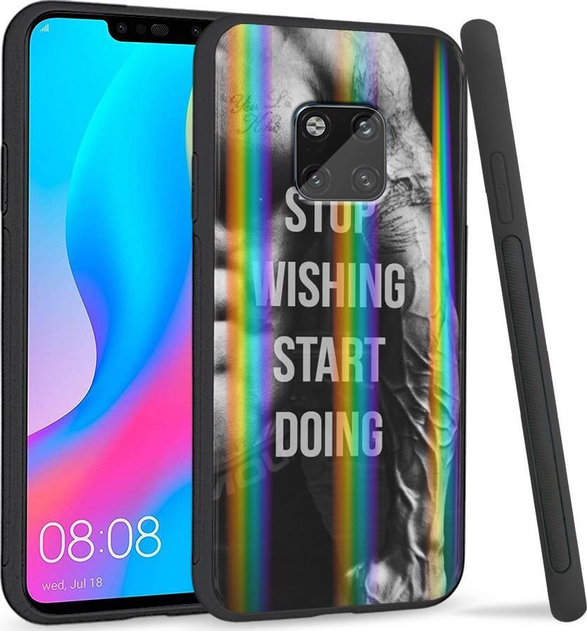 Super Fashion Etui Rainbow Series na Huawei Mate 20 Pro Start doing|Stop wishing 1