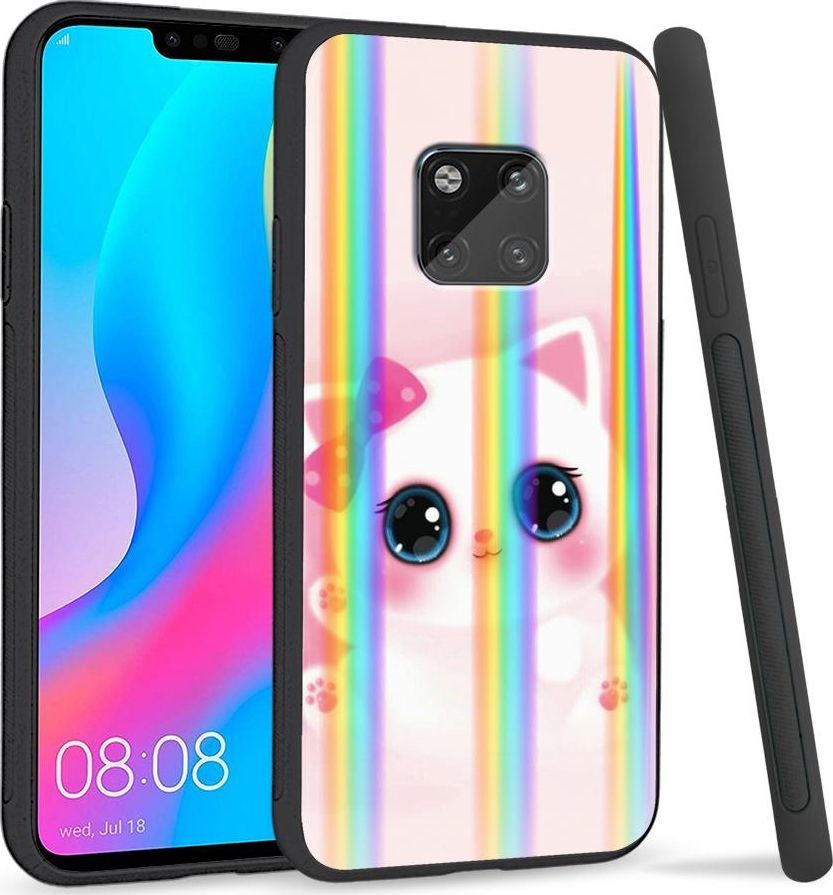 Super Fashion Etui Rainbow Series na Huawei Mate 20 Pro Sweet Kitty 1