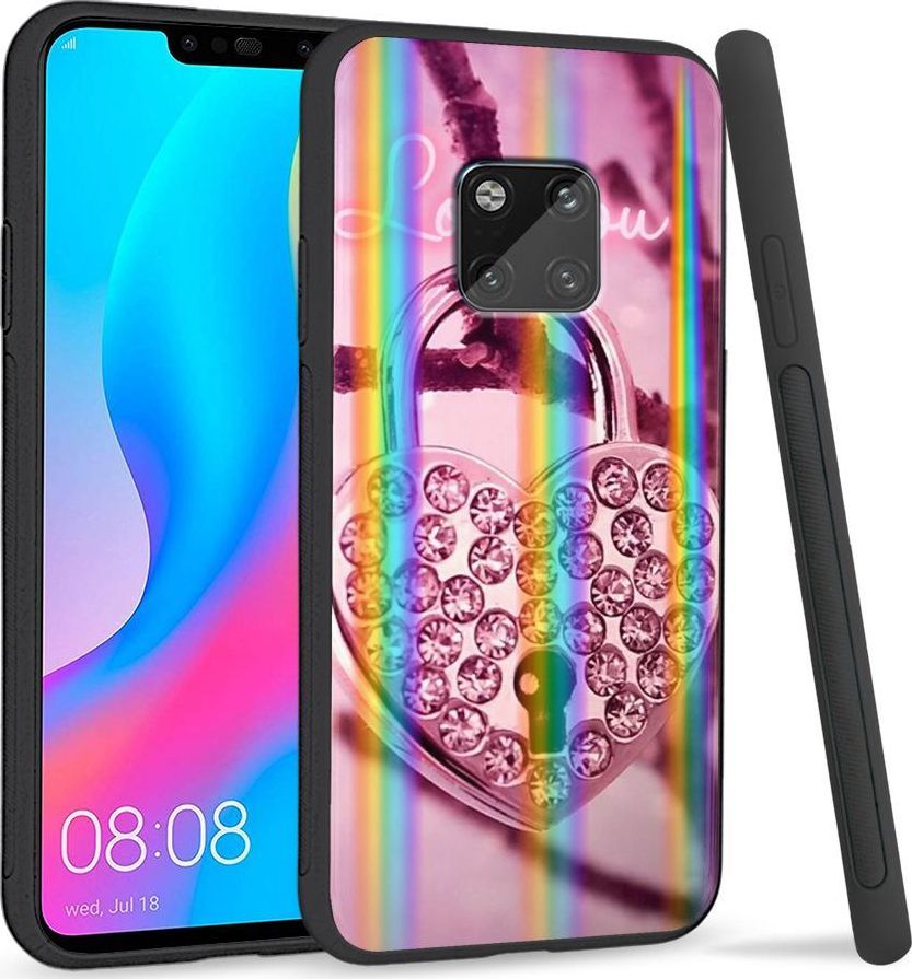 Super Fashion Etui Rainbow Series na Huawei Mate 20 Pro Kłódka 1